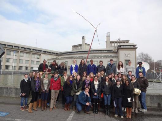 The group in front of the ICTY